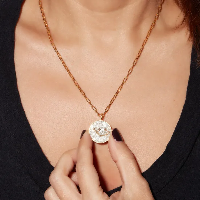 Necklaces Shana Gulati Jewelry Sagittarius Gold Vermeil Pendant Necklace