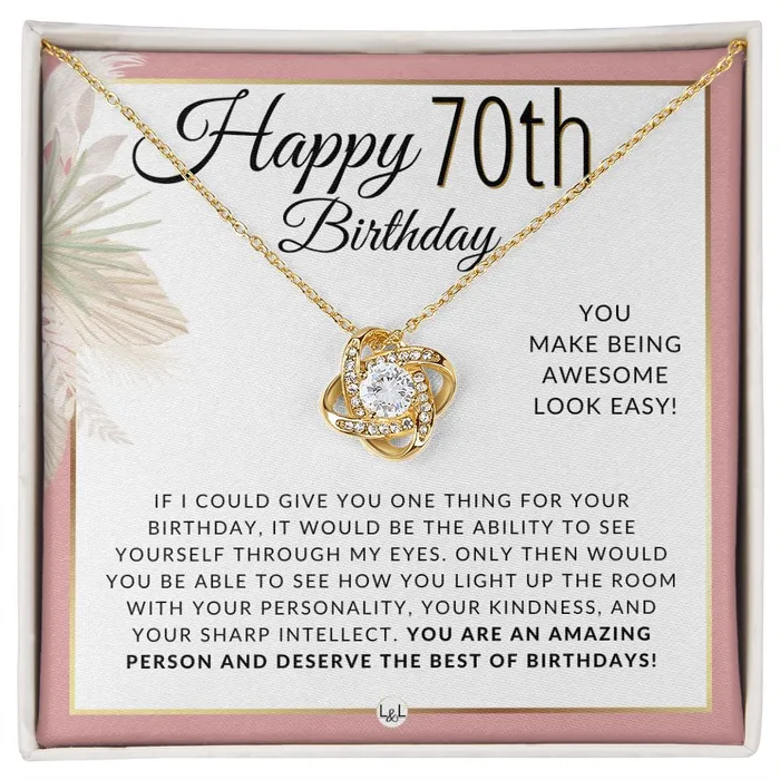 Necklaces ShineOn Fulfillment 70th Birthday Gift For Her Necklace For 70 Year Old Beautiful Womans Birthday Pendant Jewelry Necklaces ShineOn Fulfillment 70th Birthday Gift For Her Necklace For 70 Year Old Beautiful Womans Birthday Pendant Jewelry