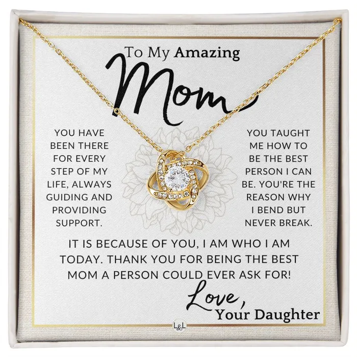 Necklaces ShineOn Fulfillment Gift for Mom Every Step To My Mother From Daughter A Beautiful Womens Pendant Necklace Great For Mothers Day Christmas or Her Birthday Necklaces ShineOn Fulfillment Gift for Mom Every Step To My Mother From Daughter A Beautiful Womens Pendant Necklace Great For Mothers Day Christmas or Her Birthday