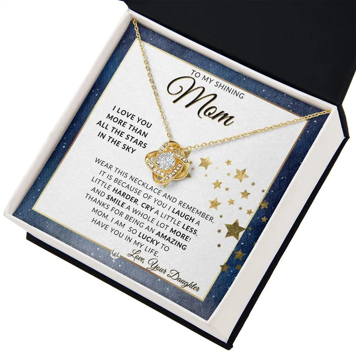 Necklaces ShineOn Fulfillment My Mom Gift From Daughter Meaningful Necklace Great For Mothers Day Christmas Her Birthday Or As An Encouragement Gift