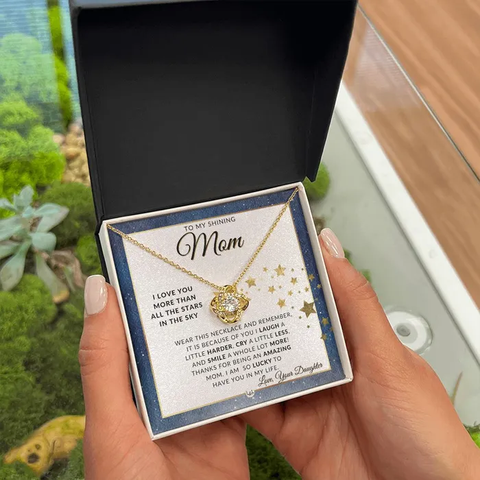 Necklaces ShineOn Fulfillment My Mom Gift From Daughter Meaningful Necklace Great For Mothers Day Christmas Her Birthday Or As An Encouragement Gift
