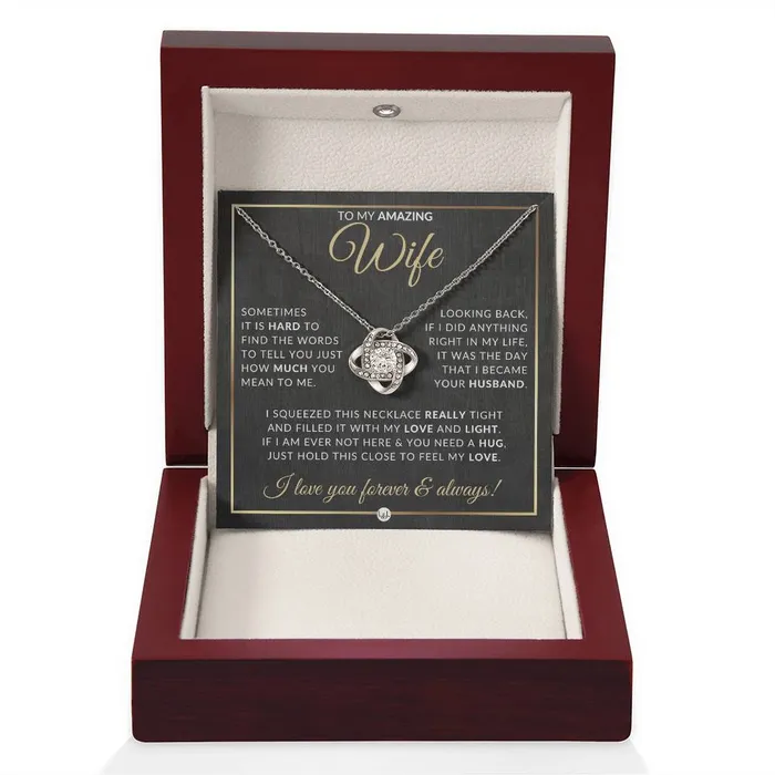 Necklaces ShineOn Fulfillment SurpriseGift For Wife Pendant Necklace Sentimental and Romantic Christmas Gift Valentines Day Birthday or Anniversary Present