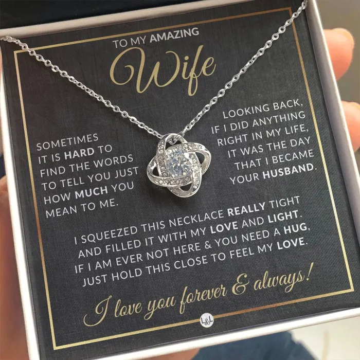 Necklaces ShineOn Fulfillment SurpriseGift For Wife Pendant Necklace Sentimental and Romantic Christmas Gift Valentines Day Birthday or Anniversary Present