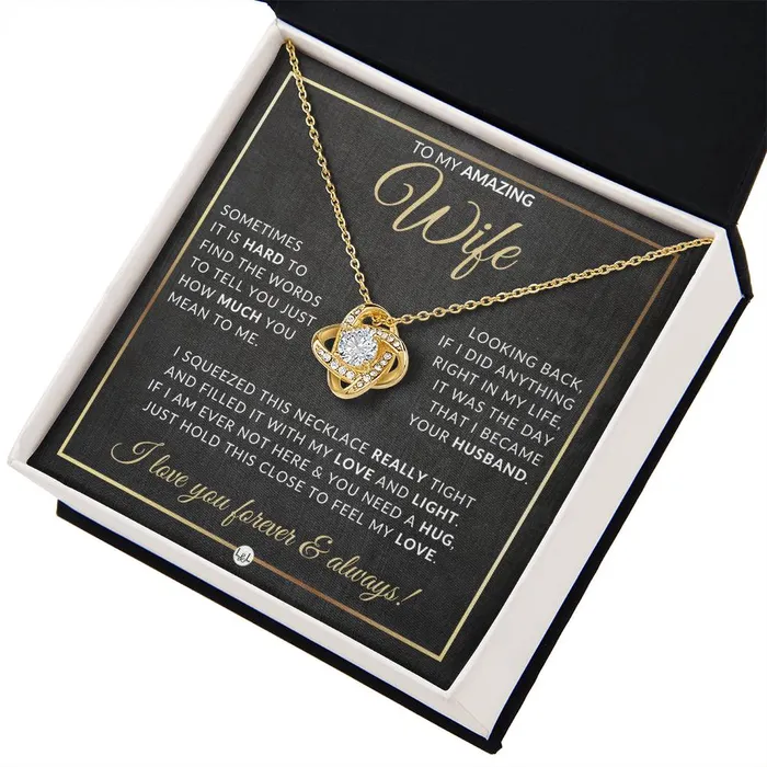 Necklaces ShineOn Fulfillment SurpriseGift For Wife Pendant Necklace Sentimental and Romantic Christmas Gift Valentines Day Birthday or Anniversary Present