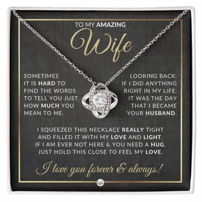 Necklaces ShineOn Fulfillment SurpriseGift For Wife Pendant Necklace Sentimental and Romantic Christmas Gift Valentines Day Birthday or Anniversary Present