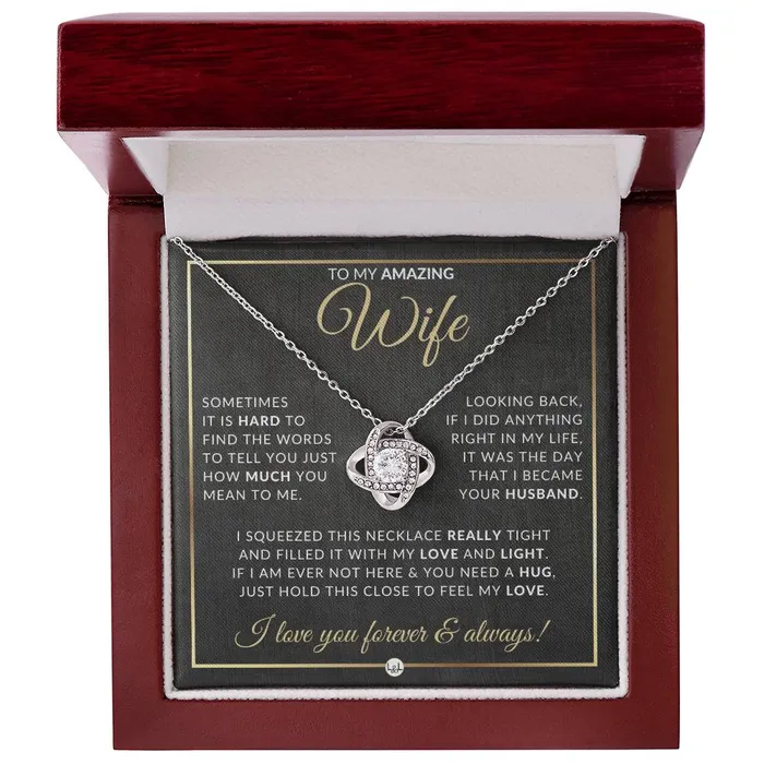 Necklaces ShineOn Fulfillment SurpriseGift For Wife Pendant Necklace Sentimental and Romantic Christmas Gift Valentines Day Birthday or Anniversary Present