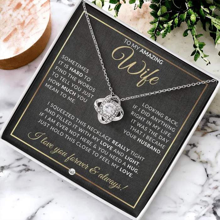 Necklaces ShineOn Fulfillment SurpriseGift For Wife Pendant Necklace Sentimental and Romantic Christmas Gift Valentines Day Birthday or Anniversary Present