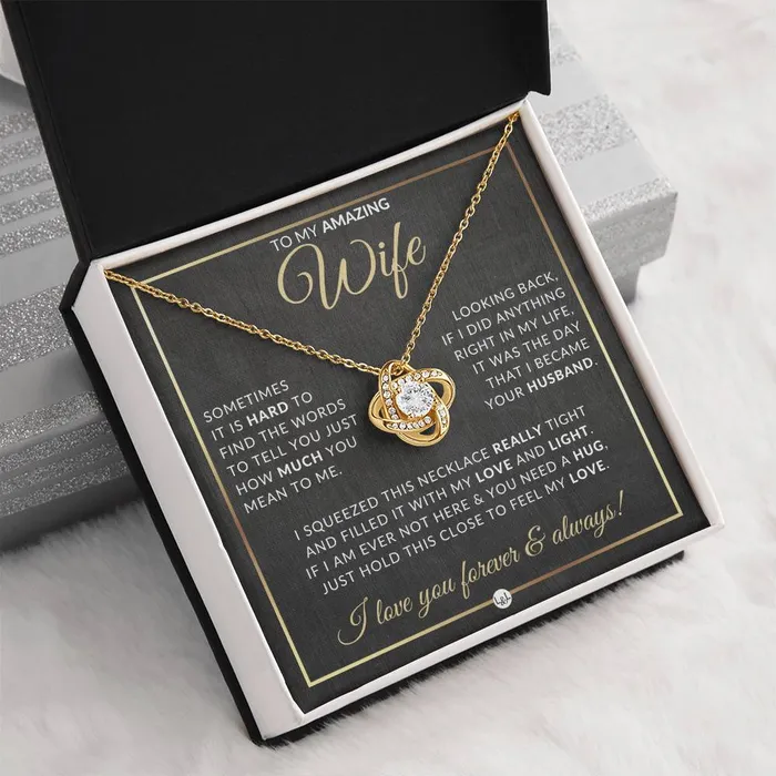 Necklaces ShineOn Fulfillment SurpriseGift For Wife Pendant Necklace Sentimental and Romantic Christmas Gift Valentines Day Birthday or Anniversary Present