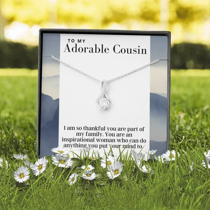 Necklaces ShineOn Fulfillment To My Adorable Cousin Alluring Beauty Pendant Necklace The Perfect Gift For Female Cousin