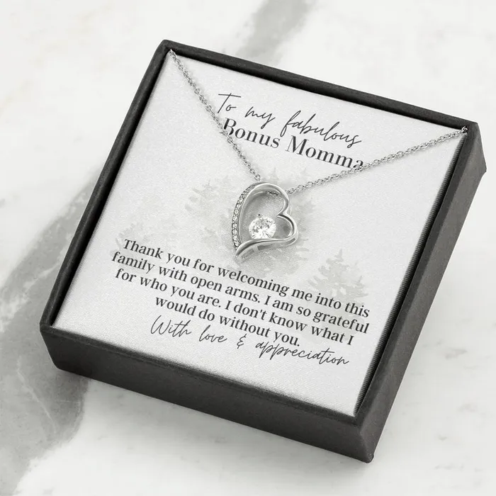 Necklaces ShineOn Fulfillment To My Fabulous Bonus Momma Forever Love Pendant Necklace