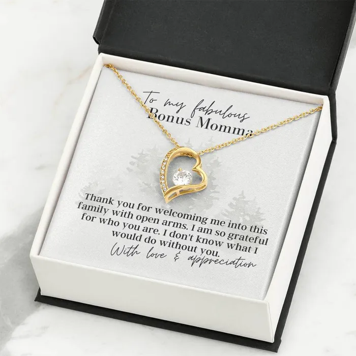 Necklaces ShineOn Fulfillment To My Fabulous Bonus Momma Forever Love Pendant Necklace
