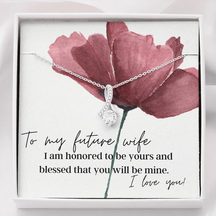 Necklaces ShineOn Fulfillment To My Future Wife I Am Blessed You Will Be Mine Pendant Necklace Necklaces ShineOn Fulfillment To My Future Wife I Am Blessed You Will Be Mine Pendant Necklace
