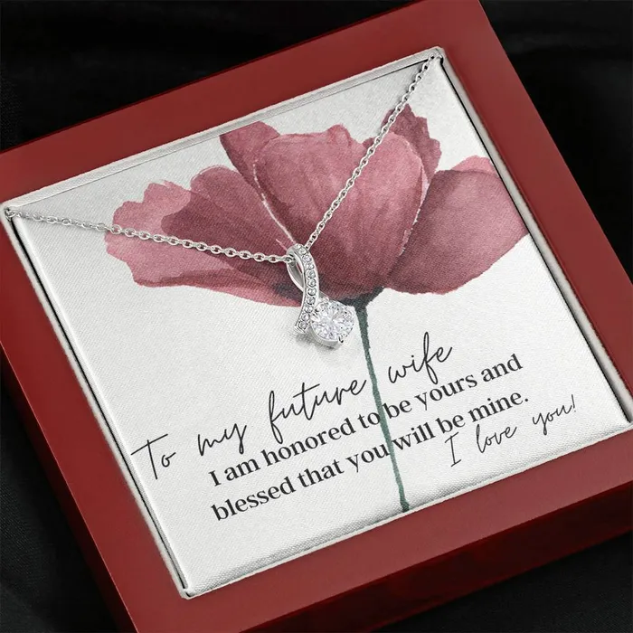 Necklaces ShineOn Fulfillment To My Future Wife I Am Blessed You Will Be Mine Pendant Necklace