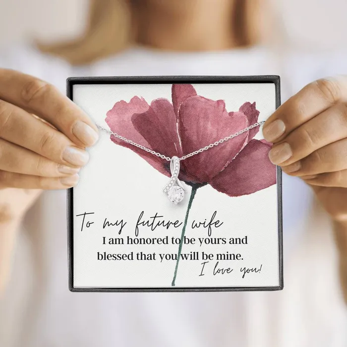 Necklaces ShineOn Fulfillment To My Future Wife I Am Blessed You Will Be Mine Pendant Necklace