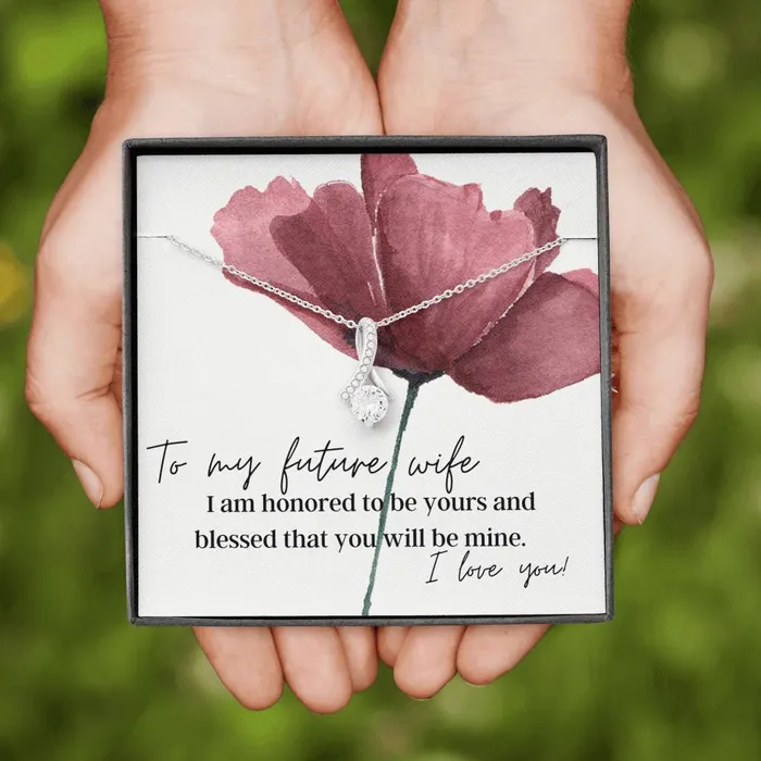 Necklaces ShineOn Fulfillment To My Future Wife I Am Blessed You Will Be Mine Pendant Necklace