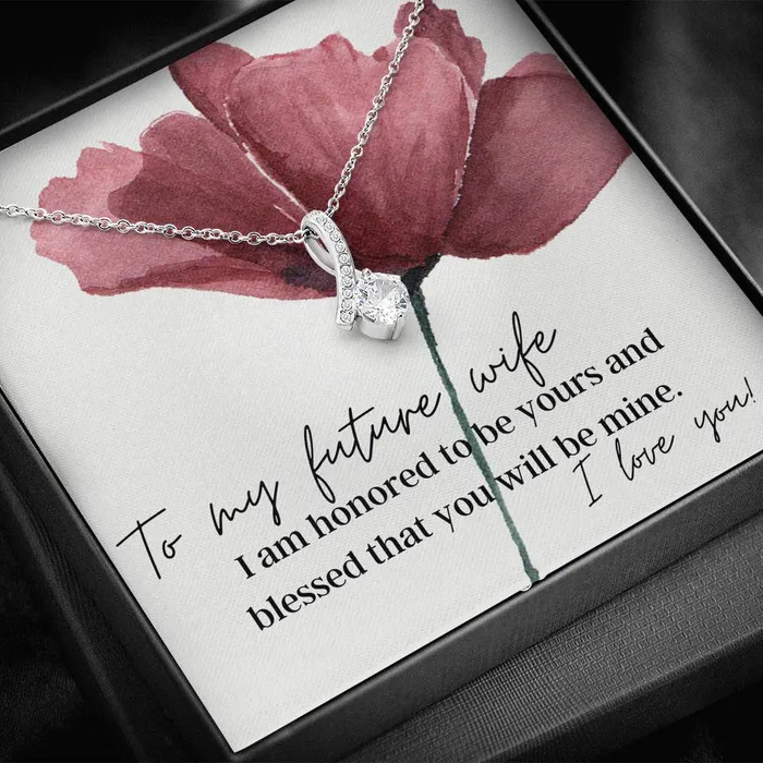 Necklaces ShineOn Fulfillment To My Future Wife I Am Blessed You Will Be Mine Pendant Necklace