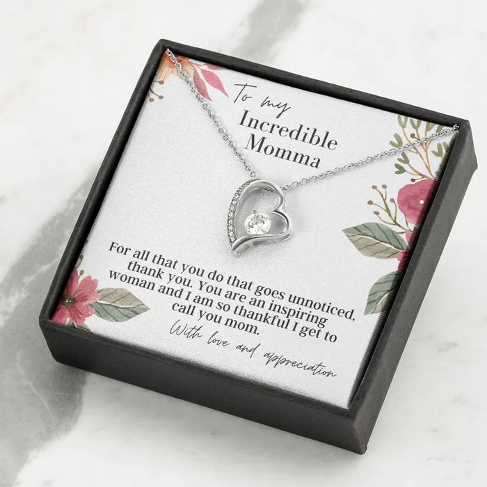 Necklaces ShineOn Fulfillment To My Incredible Momma Forever Love Pendant Necklace