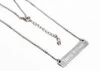Necklaces Sterling Silver 27mm Bar Necklace Engraved Jewelry