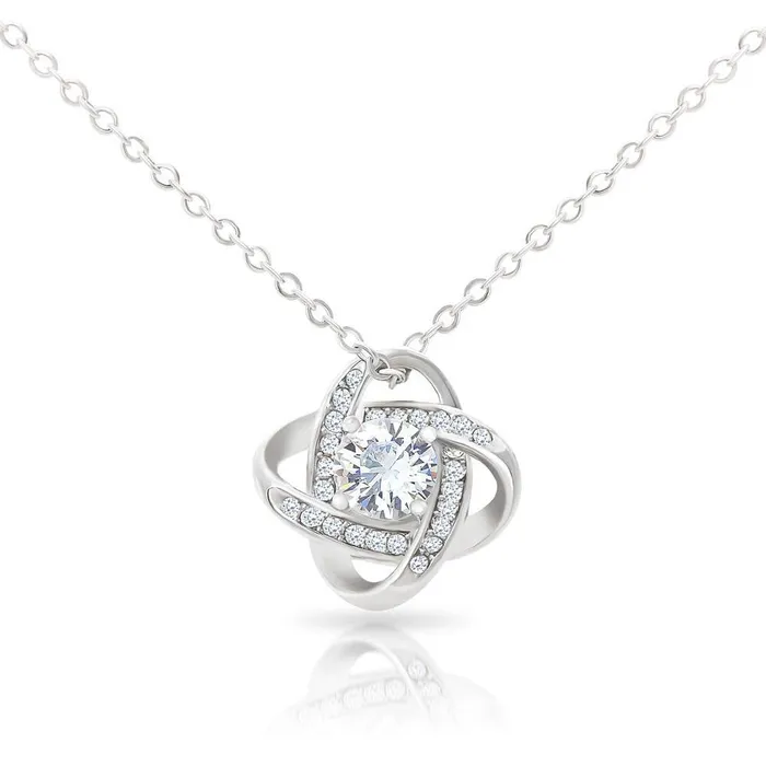 Necklaces To The Best Cousin A Person Could Ask For Love Knot Pendant Necklace The Perfect Gift For Female Cousin ShineOn Fulfillment