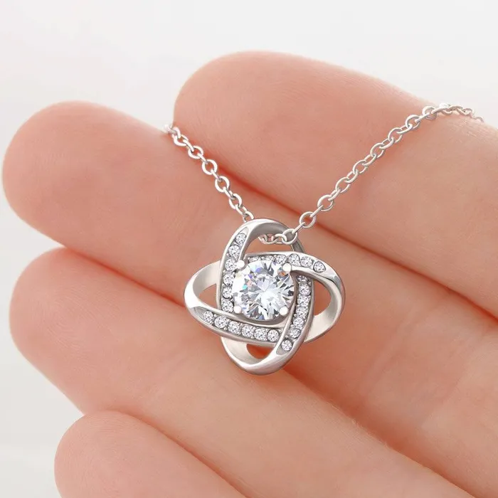 Necklaces To The Best Cousin A Person Could Ask For Love Knot Pendant Necklace The Perfect Gift For Female Cousin ShineOn Fulfillment