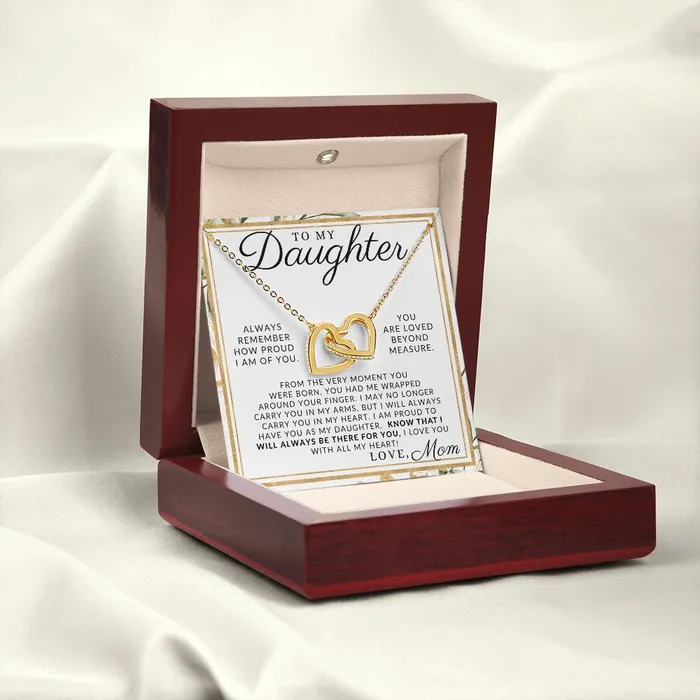 Necklaces You Are Loved To My Daughter From Mom Mother to Daughter Necklace Christmas Gifts Birthday Present Graduation Gift Valentines Day ShineOn Fulfillment