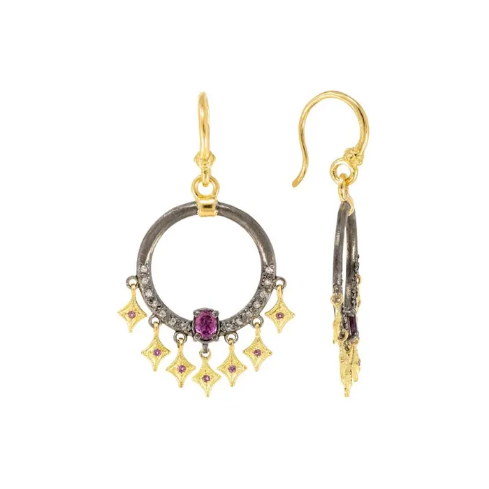Open Circle Crivellis Drop Earrings 23mm ARMENTA Earrings