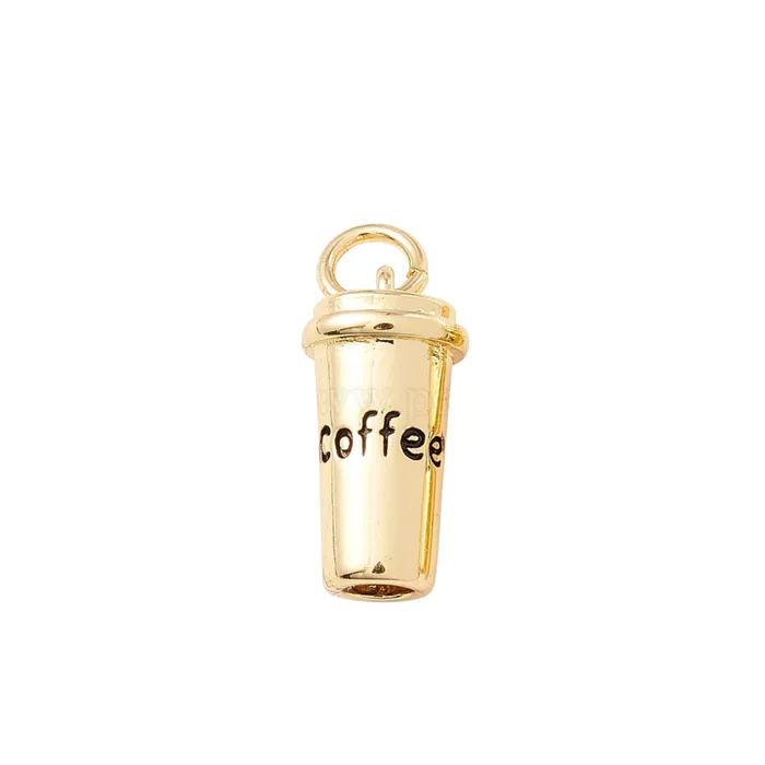 pau jewelry Coffee cup charm Charm Necklaces