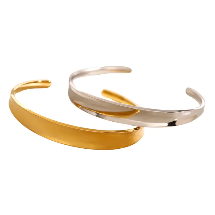 pau jewelry Smooth cuff bangle bracelet Bracelets