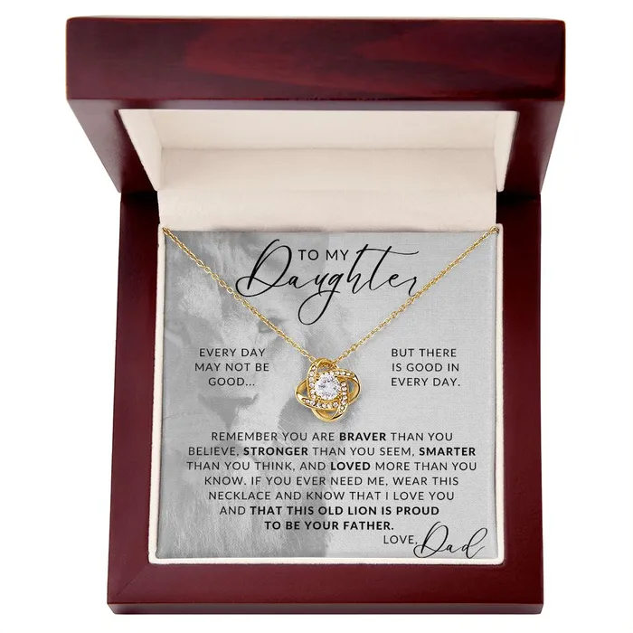 Proud of You Daughter To My Daughter From Dad Father to Daughter Necklace ShineOn Fulfillment Necklaces