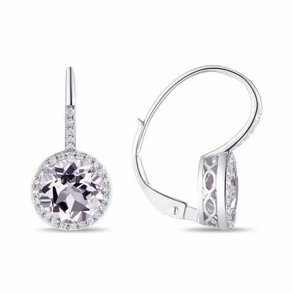 Quartz Diamond Drop Earrings Luvente Earrings