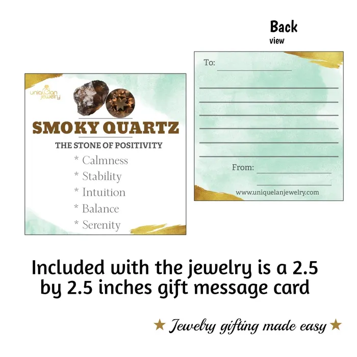 Raw Smoky Quartz Adjustable Ring Uniquelan Jewelry Rings Raw Smoky Quartz Adjustable Ring Uniquelan Jewelry Rings