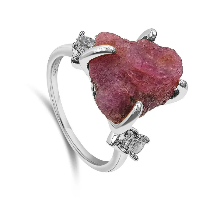 Real Raw Pink Sapphire Ring Uniquelan Jewelry Rings Real Raw Pink Sapphire Ring Uniquelan Jewelry Rings