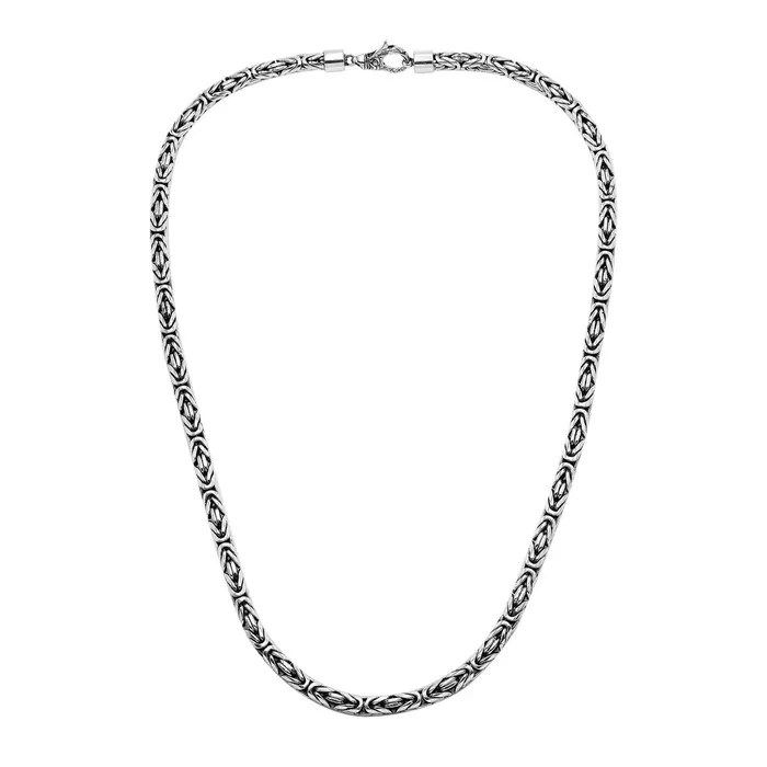 Rings Bali Designs Sterling Silver 6mm 22 Byzantine Chain Rings Bali Designs Sterling Silver 6mm 22 Byzantine Chain