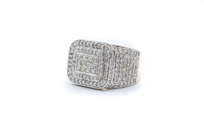 Rings Crown Jewels Coin 264 ctw Mens Pave Diamond Ring