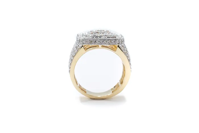 Rings Crown Jewels Coin 264 ctw Mens Pave Diamond Ring