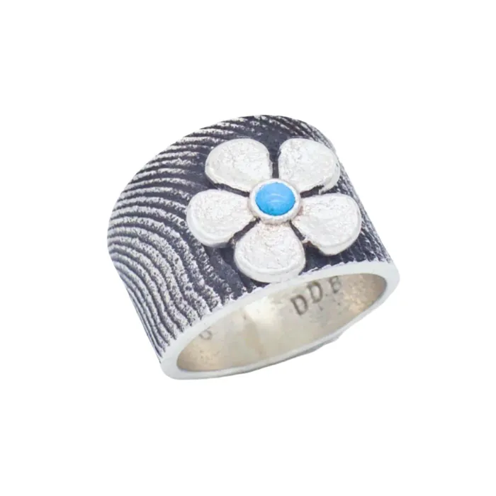 Rings Crown Jewels Coin Darryl Dean Begay Navajo Handmade Sterling Silver Turquoise Ring Flower Rings Crown Jewels Coin Darryl Dean Begay Navajo Handmade Sterling Silver Turquoise Ring Flower