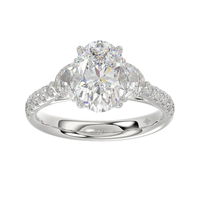 Rings Crown Jewels Coin LADIES RING 3CT ROUNDOVALHALF MOON DIAMOND 14K WHITE GOLD OVAL DIAMOND 2CT Rings Crown Jewels Coin LADIES RING 3CT ROUNDOVALHALF MOON DIAMOND 14K WHITE GOLD OVAL DIAMOND 2CT
