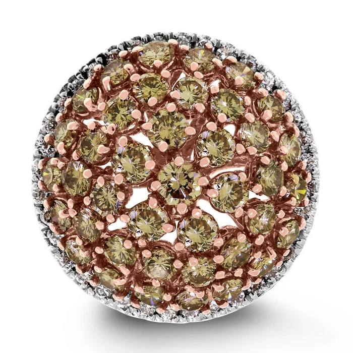 Rings Duomo Brown Diamond Ring 618 ct Diamonds in Gold Beauvince