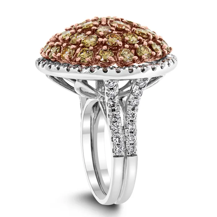 Rings Duomo Brown Diamond Ring 618 ct Diamonds in Gold Beauvince