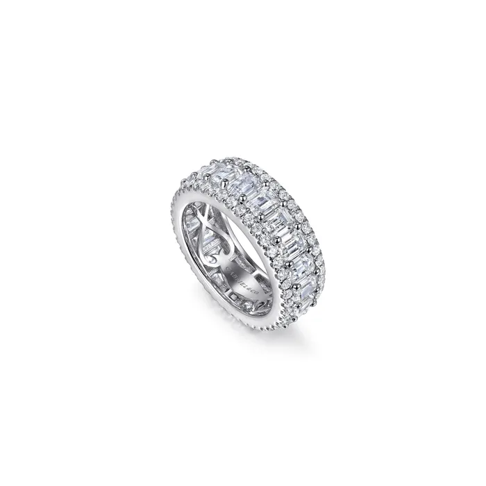 Rings Gabriel 14K White Gold 615ctw Eternity Band Model GABRIEL CO
