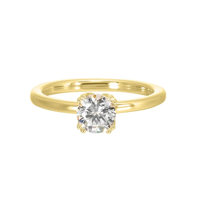 Rings GEMS ONE CORPRATION ThollotColorado Cut 14K Yellow Gold Double Prong Style Diamond SemiMount Engagement Ring Rings GEMS ONE CORPRATION ThollotColorado Cut 14K Yellow Gold Double Prong Style Diamond SemiMount Engagement Ring