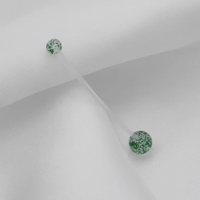 Rings Glitters Acrylic Balls Pregnancy Bioflex Belly Button Ring Green Glitters Rings Glitters Acrylic Balls Pregnancy Bioflex Belly Button Ring Green Glitters