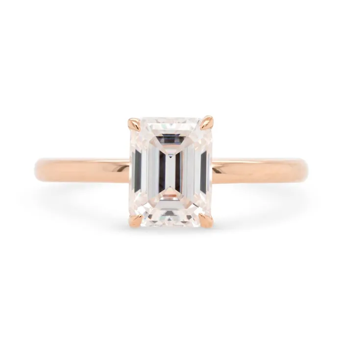 Rings Valerie Madison Fine Jewelry Vera Emerald Cut Moissanite Solitaire Engagement Ring Rings Valerie Madison Fine Jewelry Vera Emerald Cut Moissanite Solitaire Engagement Ring