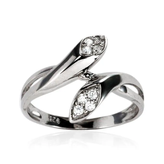 RZ7124 Sculpted CZ Ring Teeda Rings