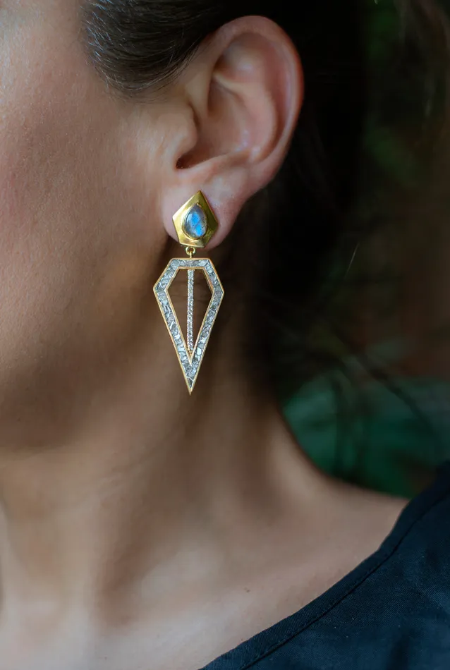 Shana Gulati Earrings Chirala Gold Vermeil Earrings