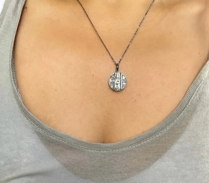 Shana Gulati Necklaces Rumeli Oxidized Silver Pendant Necklace Shana Gulati Necklaces Rumeli Oxidized Silver Pendant Necklace