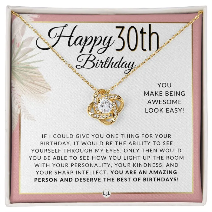 ShineOn Fulfillment 30th Birthday Gift For Her Necklace For 30 Year Old Beautiful Womans Birthday Pendant Jewelry Necklaces ShineOn Fulfillment 30th Birthday Gift For Her Necklace For 30 Year Old Beautiful Womans Birthday Pendant Jewelry Necklaces