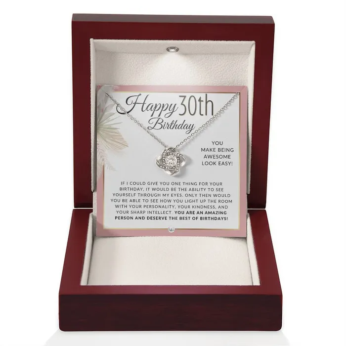 ShineOn Fulfillment 30th Birthday Gift For Her Necklace For 30 Year Old Beautiful Womans Birthday Pendant Jewelry Necklaces