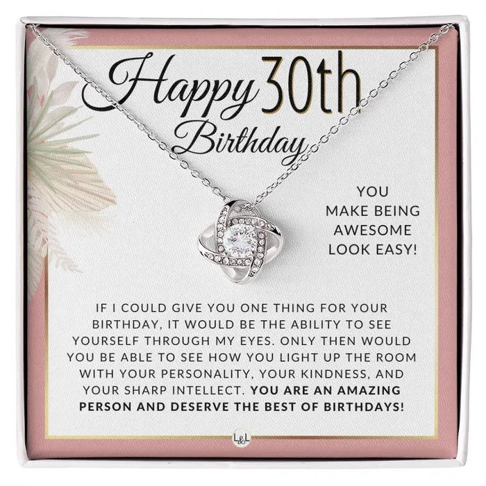ShineOn Fulfillment 30th Birthday Gift For Her Necklace For 30 Year Old Beautiful Womans Birthday Pendant Jewelry Necklaces