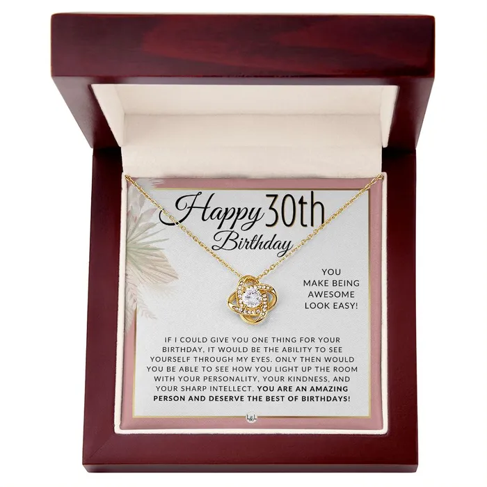ShineOn Fulfillment 30th Birthday Gift For Her Necklace For 30 Year Old Beautiful Womans Birthday Pendant Jewelry Necklaces